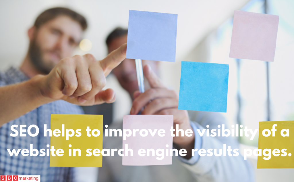 SEO helps to improve the visibility of a website in search engine results pages.
