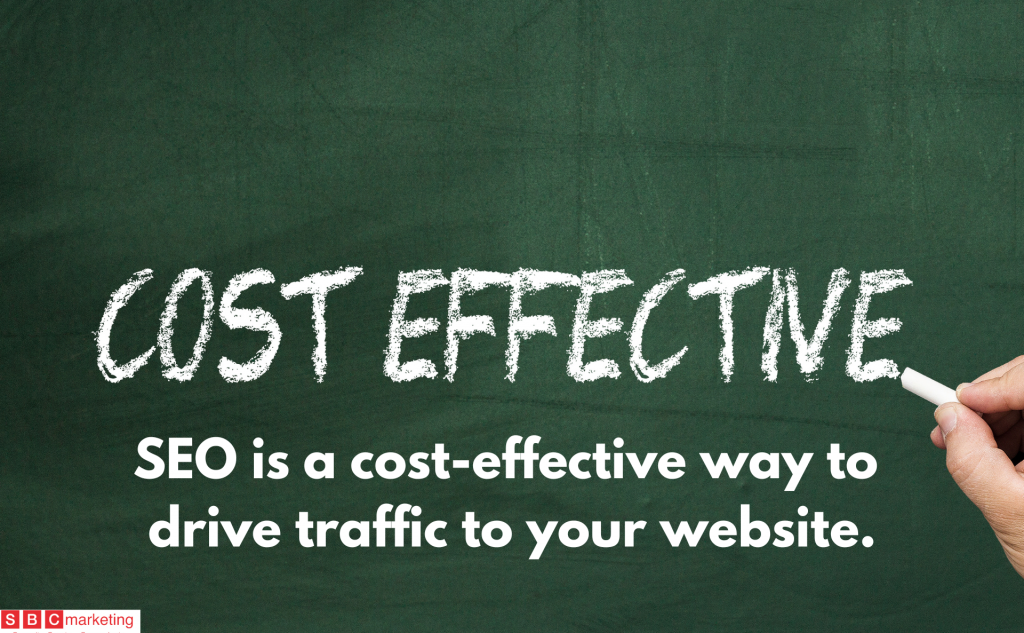 SEO is a cost-effective way to drive traffic to your website.