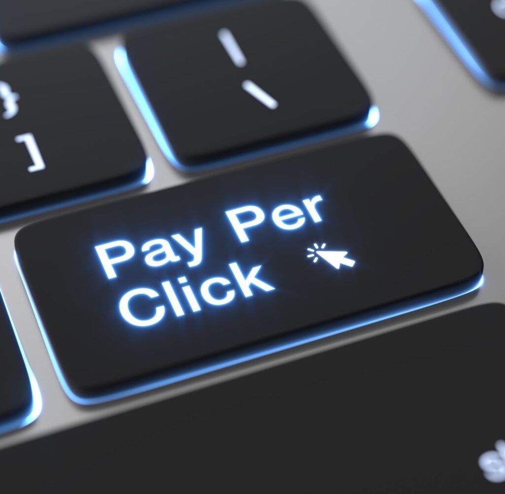 Pay Per Click keyboard-button SBC-Marketing-London Services